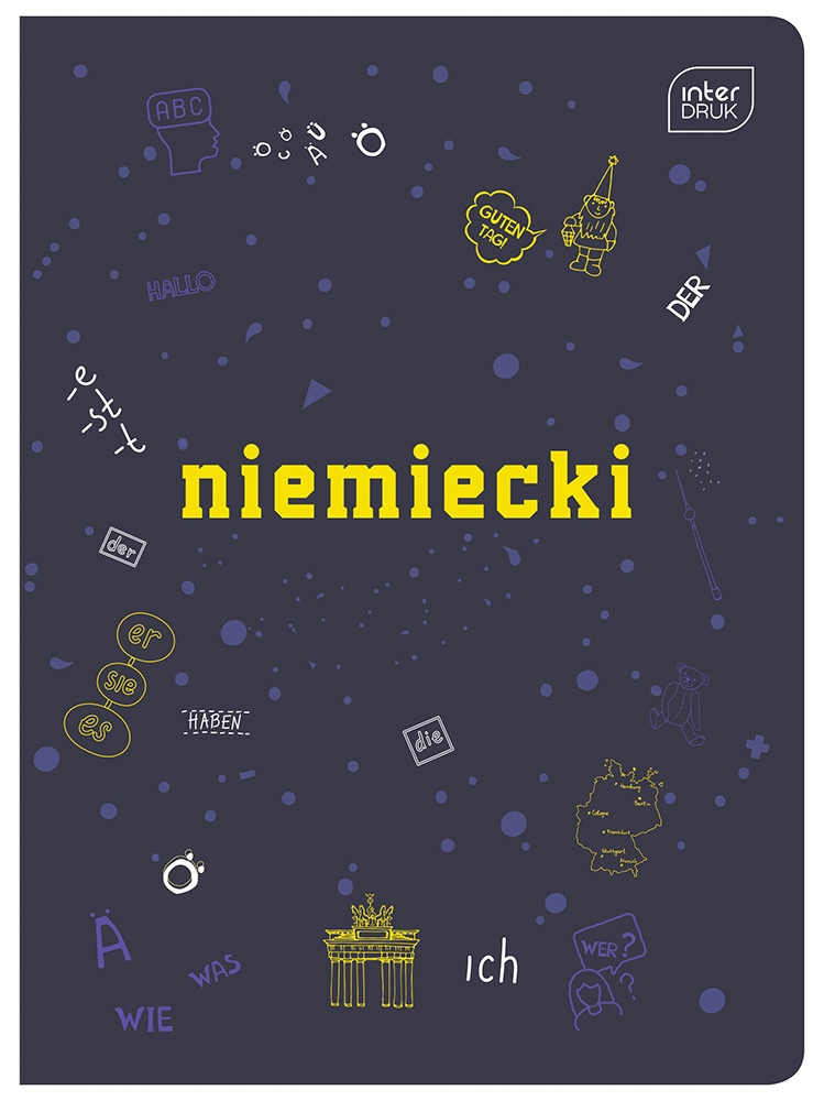 Zeszyt A5/60k JĘZYK NIEMIECKI Hybrid Interdruk
